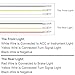 Kinstecks 4PCS Motorcycle Indicators Flowing Turn Signal Lights Motorbike Turning Indicators Daytime Running Lights Brake Lights 12V 13LED for Motorcycle Motorbike-Smoked Shell