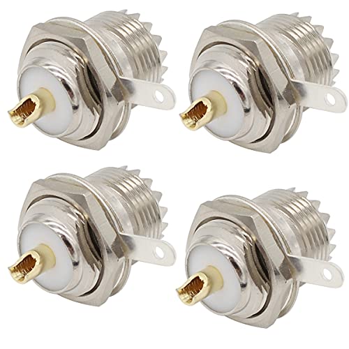Exgoofit 4-Pack Conector SO239 UHF Hembra para Radios CB