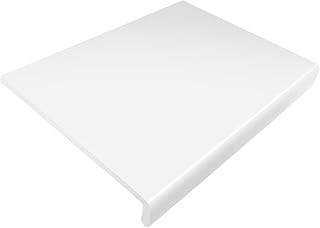 225mm White UPVC Window Board/Cill Cover 2.5m Long 9mm Thick Plastic Window Sill Capping
