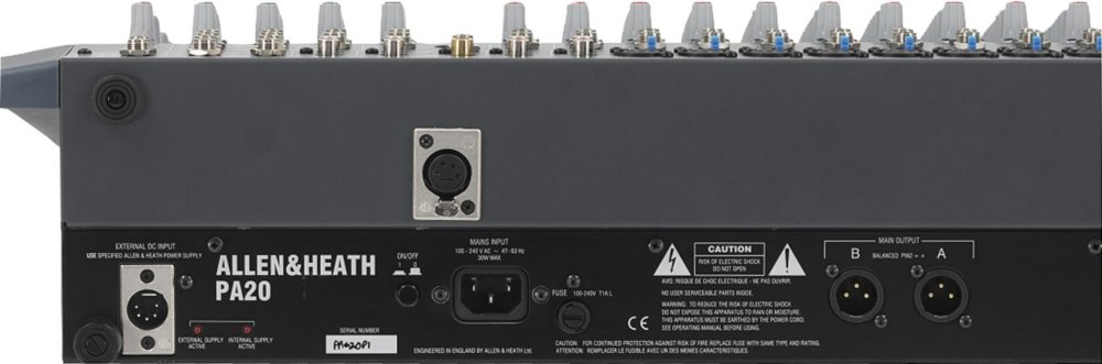 Amazon | ALLEN＆HEATH PA20 20インプットライブミキサー | ミキサー