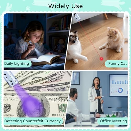 Image of TBTeek Cat Toy, Battery Screen, Cute Fun Creative Body, Rechargeable, 7 Adjustable Patterns, Interactive Kitten Pet Dog Chase Toy for Fun Chase Play Exercise (1pcs)