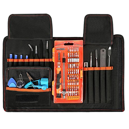 Precision Screwdriver Set 78 in 1 Precision Screwdriver Kit, Replaceable Bits Repair Tool Kit Opening Tool and Tweezer for iphone Cellphone PC Electronics Tablet Macbook Xbox Game Console