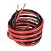 Produktbild BNTECHGO 12 Gauge Silicone Wire Ultra Flexible 6 Feet high temp 200 deg C 600V 12 AWG Silicone Wire 680 Strands of Tinned Copper Wire Stranded Wire Model Battery Cable Black and Red Each Color 3 ft