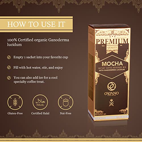 2 Box Organo Gold Cafe Mocha 100% Certified Organic Organic Gourmet Coffee #TOP5
