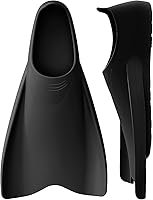 WSTOO Streamlined Training Short Fins - Silicone Swim Flippers for Adults Youth Men Women, Swimming Snorkeling Diving