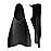 W WSTOO Streamlined Training Short Swimming Flippers in Silicone for Kids Adults Men and Women for Swimming Snorkeling and Diving
