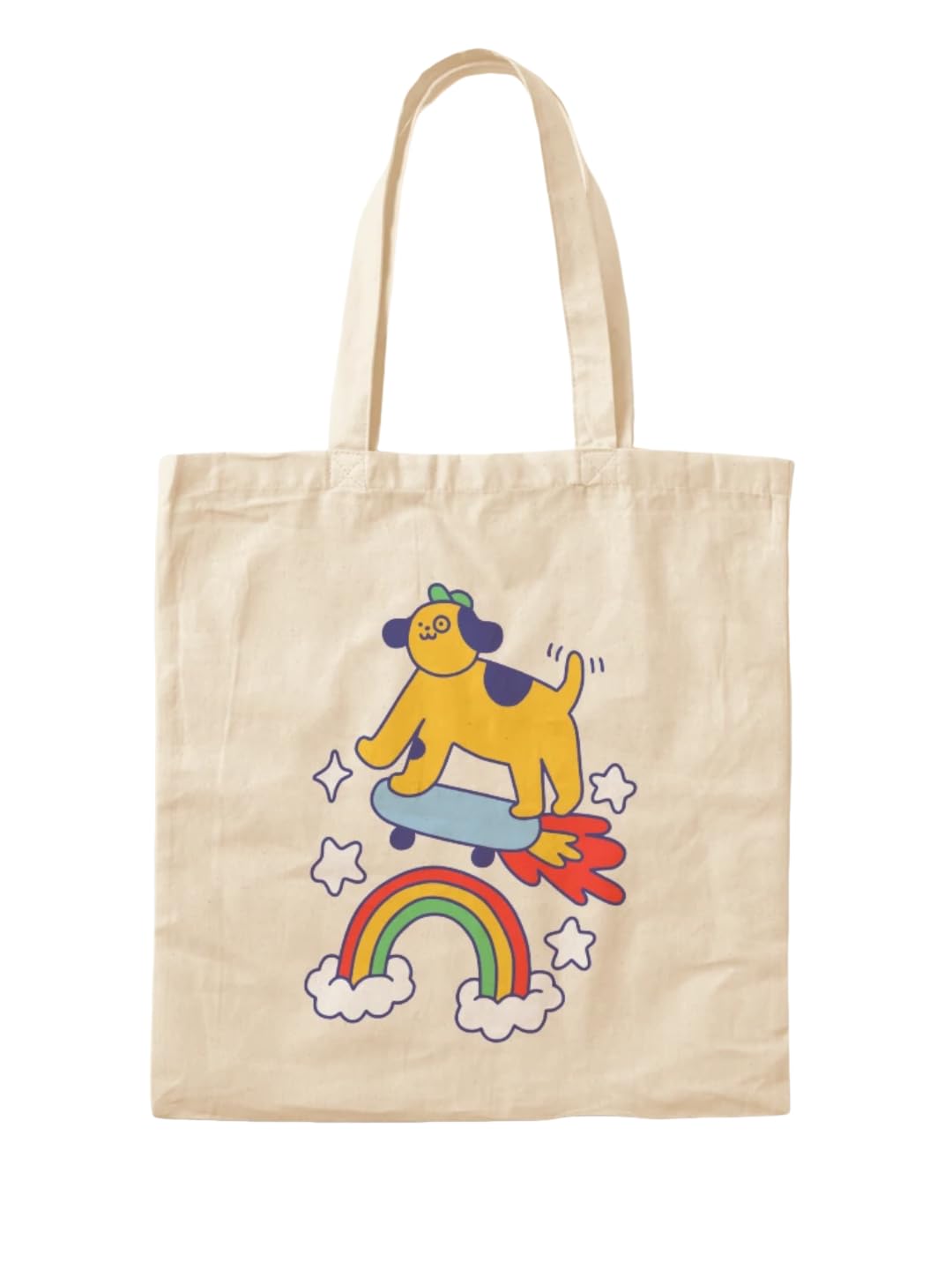 Sac fourre-tout chien volant sur skateboard pour exprimer votre passion glisse