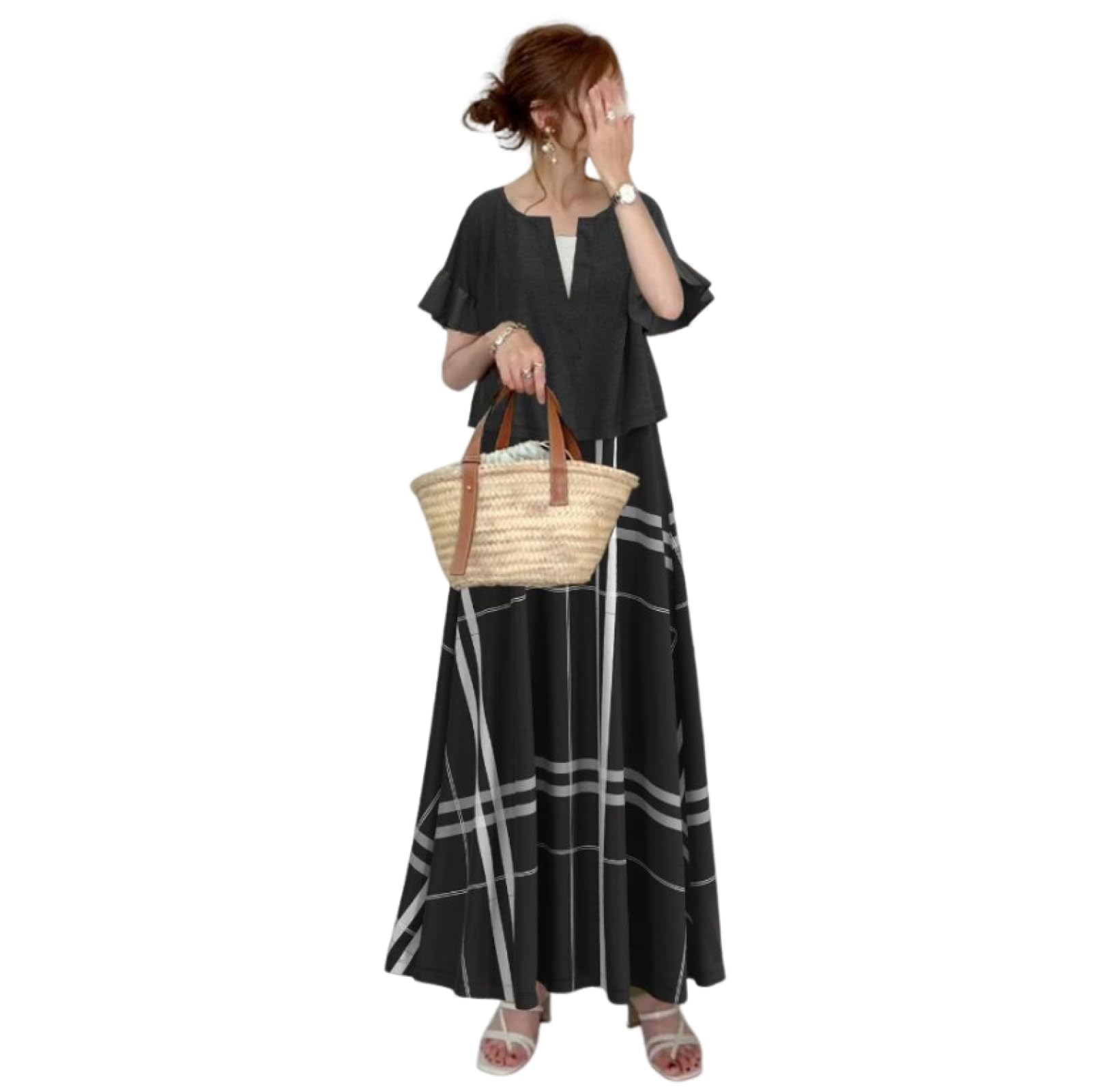 Amazon.co.jp: ワンピース レディース 夏 2点セット 50代女性