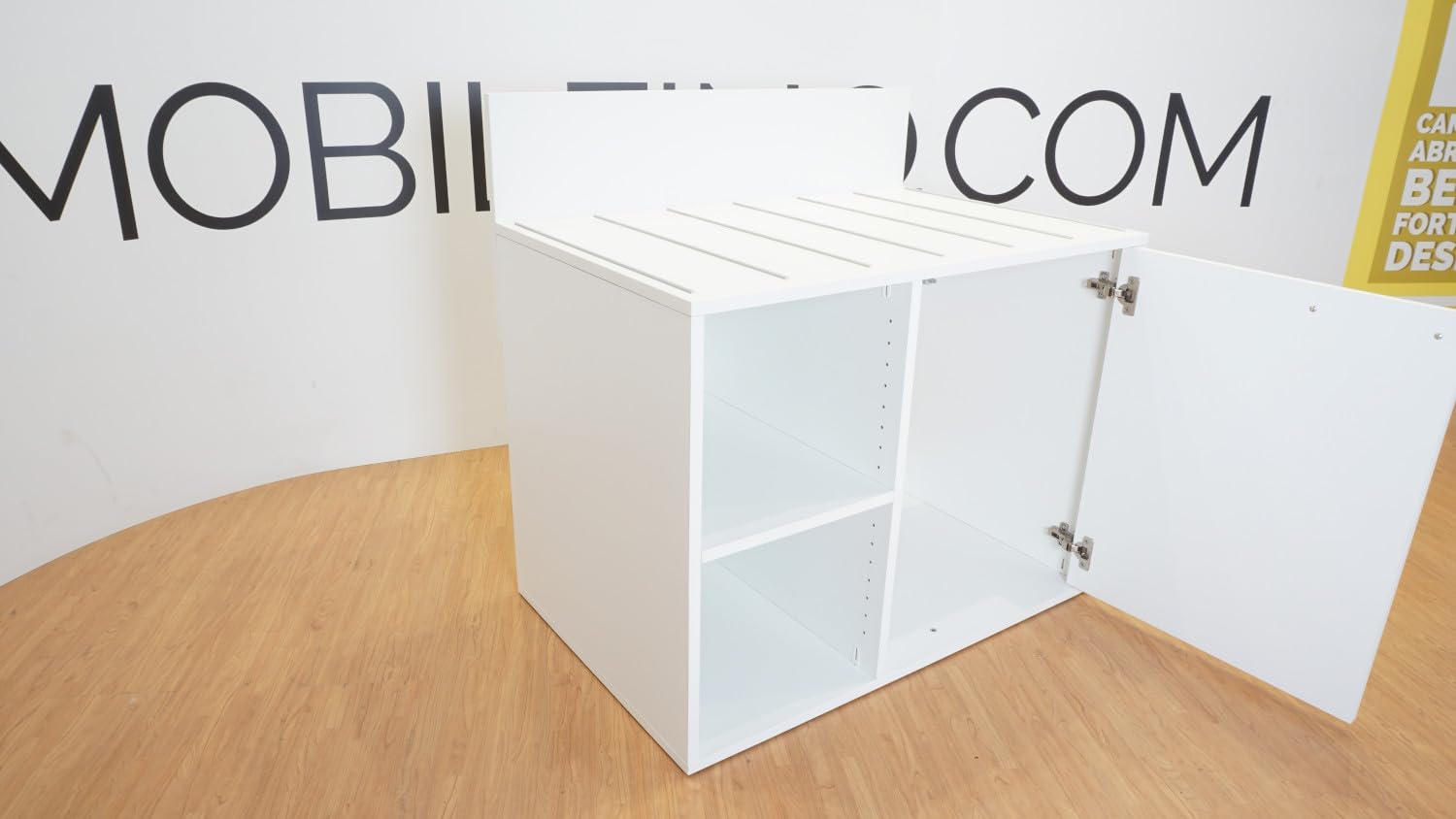 Portavaligie Design da Camera - Contenitore Multiuso con griglia di aerazione - Bianco
