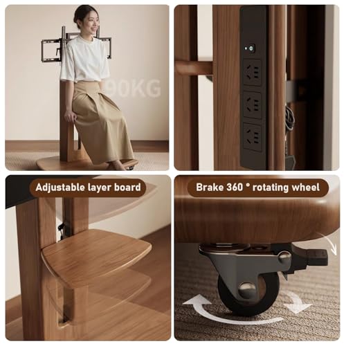 Soporte para TV móvil de piso para 43 a 75 pulgadas miniatura 7