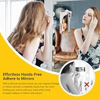 Anteel Double-Sided Silicone Suction Phone Case Mount, Enhanced Suction Cup Power and Thickened Grip for Selfies and Videos, Durable, Hands-Free Non Slip Accessories, 2.36"x3.66" (White) — image 4