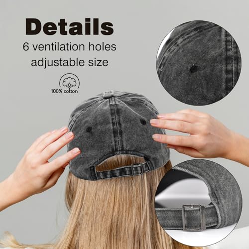 Image of Vintage Country Adjustable Cotton Cap for Men