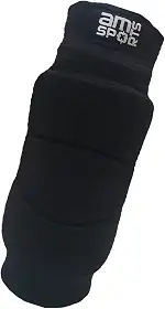Joelheira Premium Para Goleiro Am Sports Armadura 2.0 (Preto, Grande)