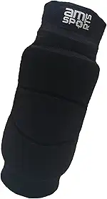 Joelheira Premium Para Goleiro Am Sports Armadura 2.0 (Preto, Grande)