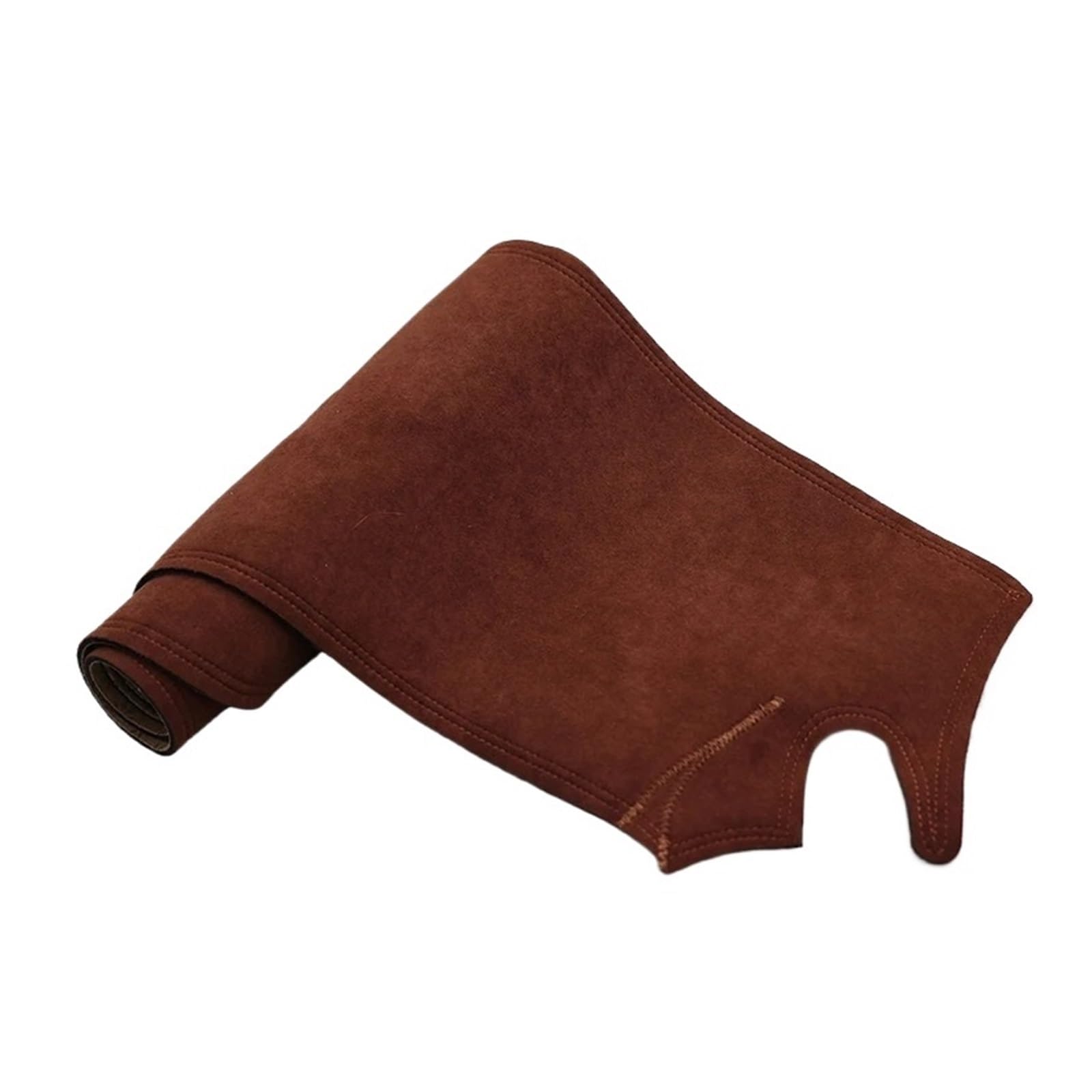 Armaturenbrett-Abdeckmatte Für Lincoln Für Nautilus 2021 2022 2023 Wildleder Leder Anti-Rutsch Anti-UV Dashmat Dash Matte Abdeckung Dashboard Pad Teppich Auto Zubehör Dashboard Rutschfeste Mat(Brown R