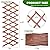 HolyMaji 2 Pack Expandable Wooden Lattice Fence, Garden Trellis for Climbing Outdoor Plants, Stretchable Panel Wall Trellis Vertical Rack Wood Frame Patio Decorative for Vine Ivy Rose