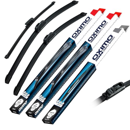 OXIMO SIMPLY WORKS Essuie-glaces avant et arrière pour KIA Pro Ceed 2 II JD depuis 03.2013 Hayon, Lot de 3 balais d’essuie-glace - gauche 650 mm, droite 350...