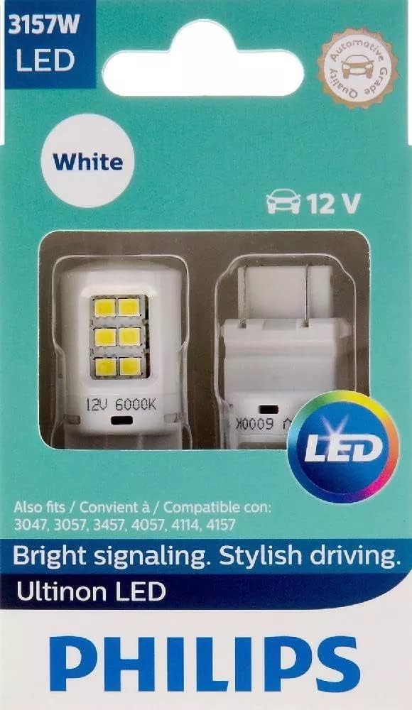 Philips 3157 Ultinon LED Bulb (White), 2 Pack