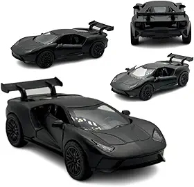 Miniatura Carro Esportivo de Corrida, Modelo GT, Escala 1:32, Preto