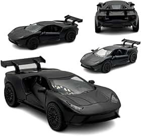 Miniatura Carro Esportivo de Corrida, Modelo GT, Escala 1:32, Preto
