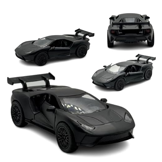Miniatura Carro Esportivo de Corrida, Modelo GT, Escala 1:32, Preto