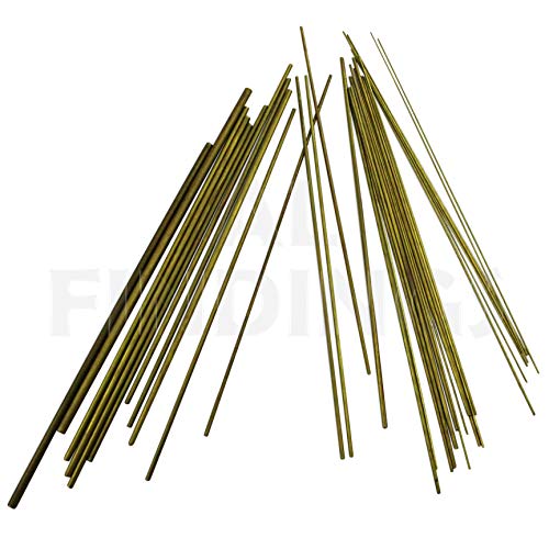 Jewellers Tools 30+Pcs Brass Bushing Wire : for Clocks 0.2 MM Up to 4.0 MM Clock Watch Tool Multicolor (120)