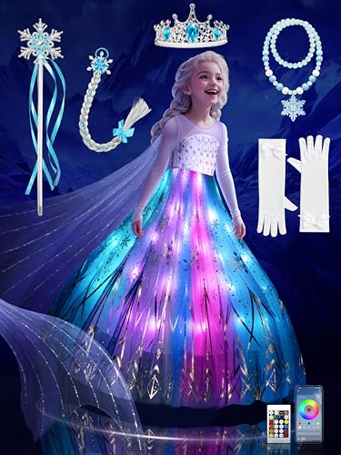 UPORPOR Princess Costume for Girls, Toddler Princess Dress Up Play