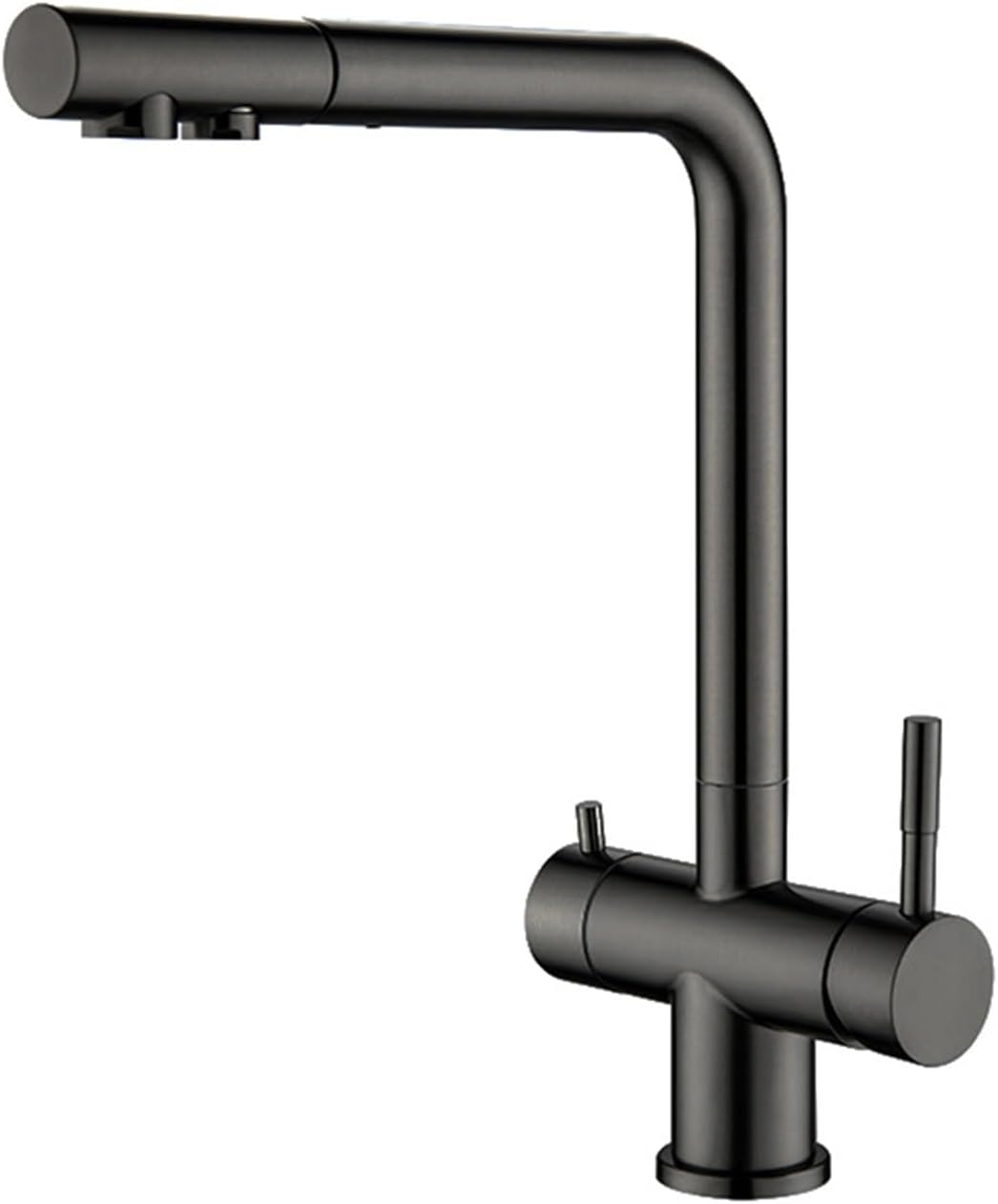 3Way Kitchen Tap Extendible Stainless Steel 2 Handles 3Way Tap