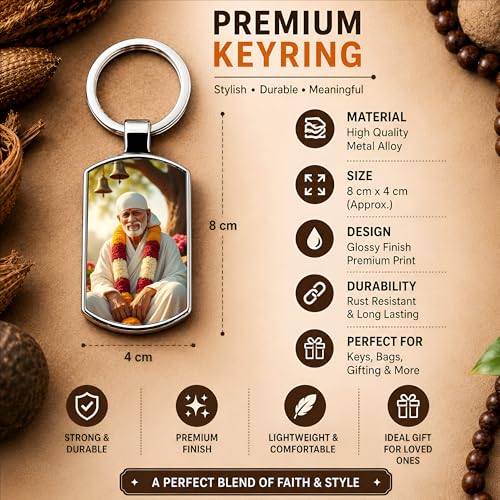 Image of Premium Printed Metal Keychain for Men & Women | High-Definition Artwork Print | Durable Key Ring for Car, Bike, Home & Office Keys | Stylish Decorative Key Holder Gift