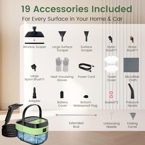 Image of Granarbol Steam Cleaner, 2500W 1.6L Handheld Steamer for Home Car Cleaning