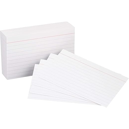 Accuprints Index Flash Cards 3x5 inch, 500 Cards