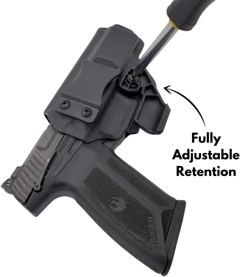 JEDBURGH Ruger 57 IWB Kydex Holster | Inside Waistband for Concealed Carry | Adjustable Retention Black