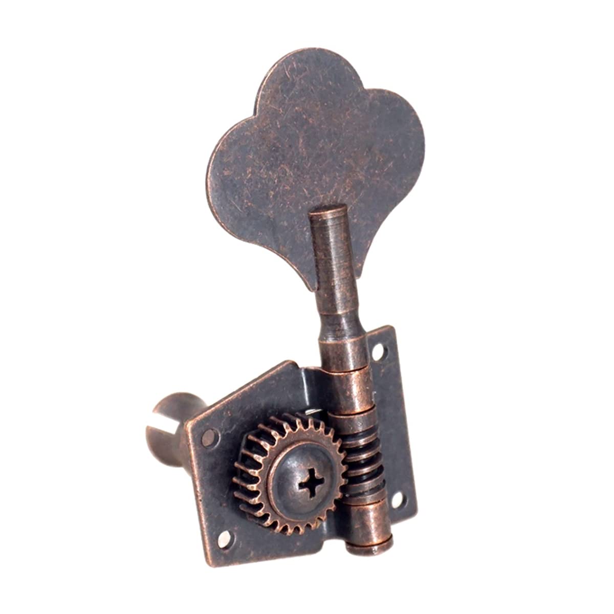 Wanjorlay Guitar Vintage Open Guitar Tuning Key Pegs Machine Heads Tuner 4R for 4 Strings Red Bronze - Image 2