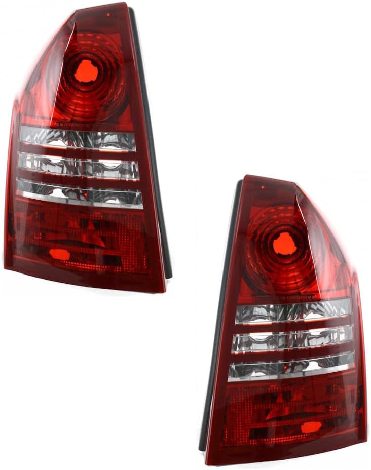 CarLights360 For 2005 2006 2007 Chrysler 300 Tail Light Assembly Driver Side For CH2818103 | 4805853AD, 4805853AC/AB