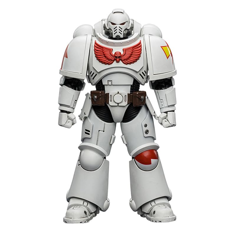 JOYTOY Warhammer 40,000 1/18 Action Figure White Scars Intercessor with Bolt Rifle, Bolt Pistol and Chainsword Collection Model Birthday gift