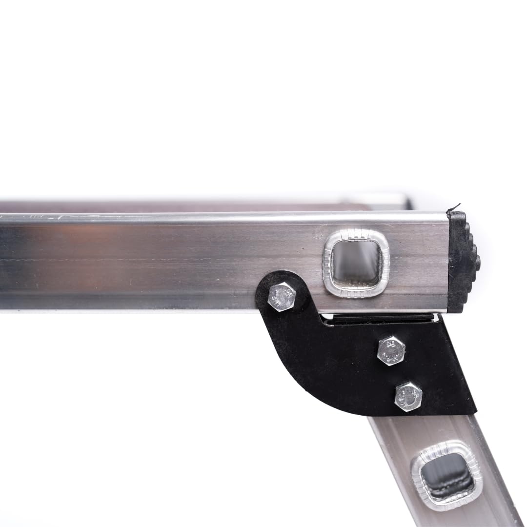 Plataforma de trabajo de aluminio, hasta 150 kg, banco de trabajo plegable, de aluminio