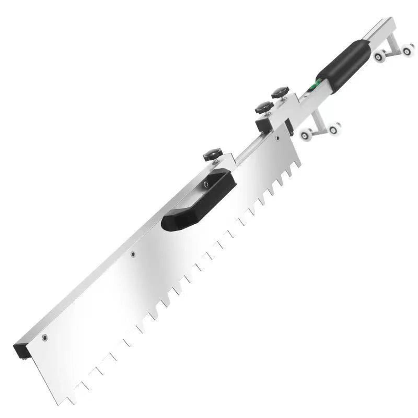 CHENGNAN Tile Flat Ash Tool Folding Cement Self Leveling Gear Rake with Slideway Stainless Steel ​Floor Tile Tiler Device. 4 x Wheel