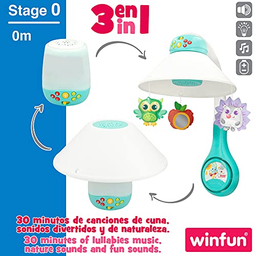 Projecteur Bebe 3 en 1 winfun pour ritualiser le coucher