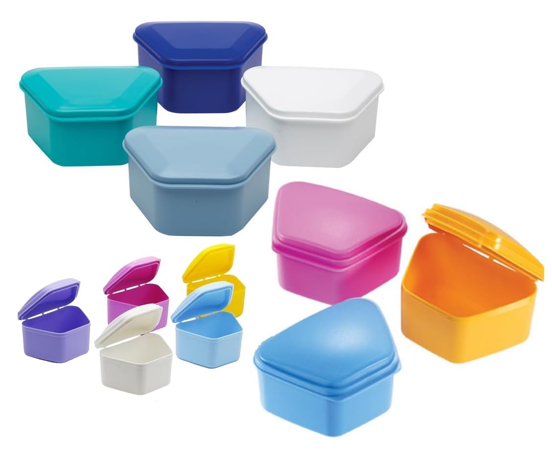 AmeriCan Goods 6/Pcs Denture Bath Box Storage Case 3