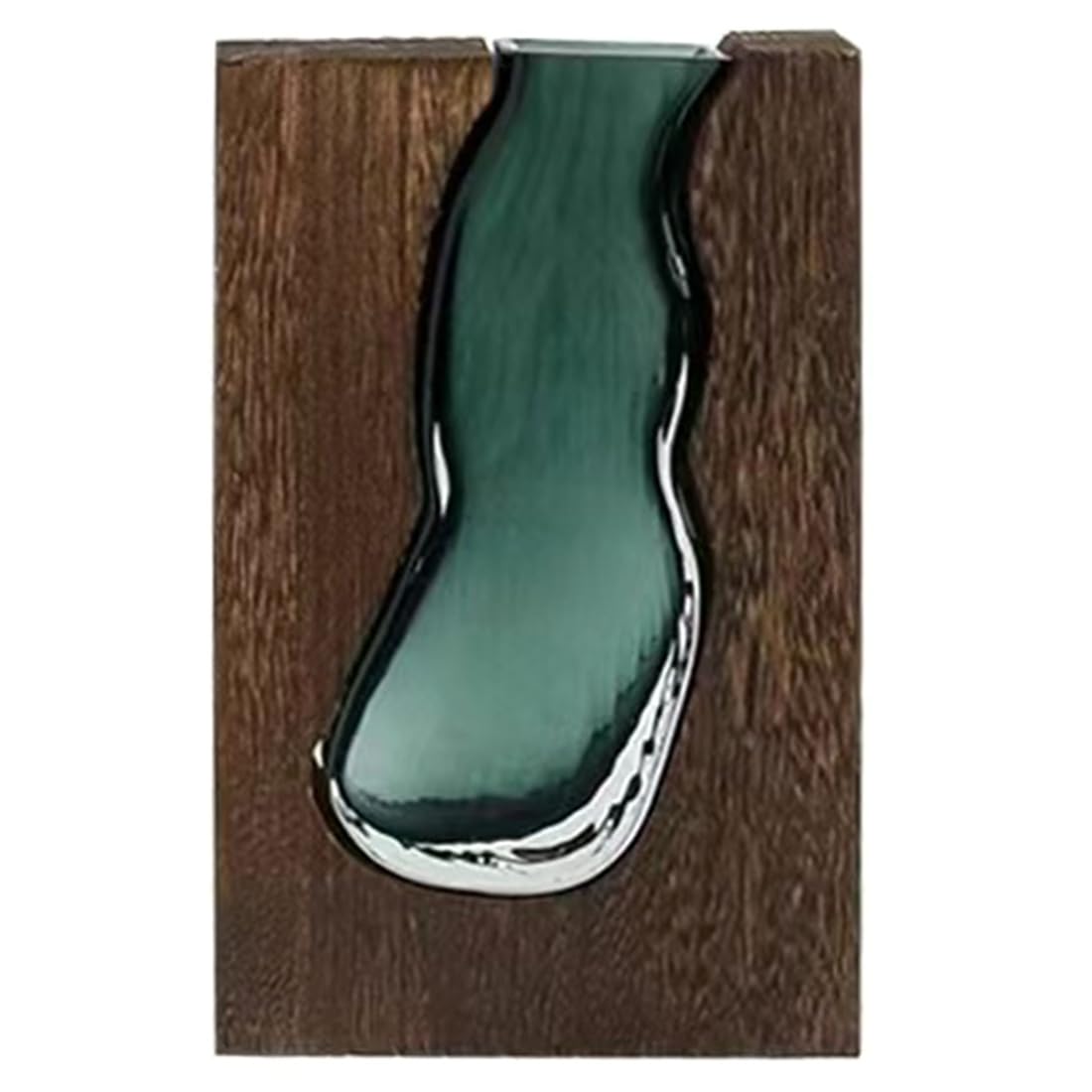 IJSDNVJNDX Flower Pot Homestay Transparent Wooden Glass Vase Modern Hydroponic Flower Holder Exquisite Flower Arrangement Bottle A