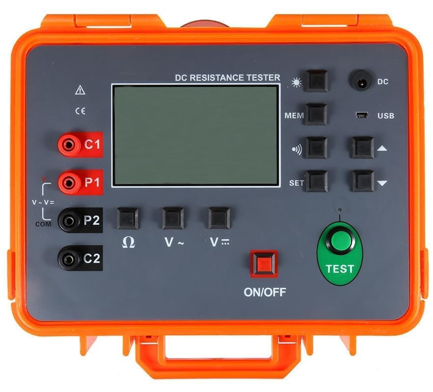 HFBTE Equipotential Bonding Resistance Meter 30.00K&Omega; for Measuring Resistance of The Connection...