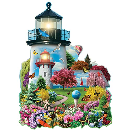 Bits and Pieces – 750 Piece Jigsaw Puzzle for Adults – Lighthouse Garden - Jigsaw Puzzle by Artist Alan Giana, Completed Puzzle Size: 20' x 27'