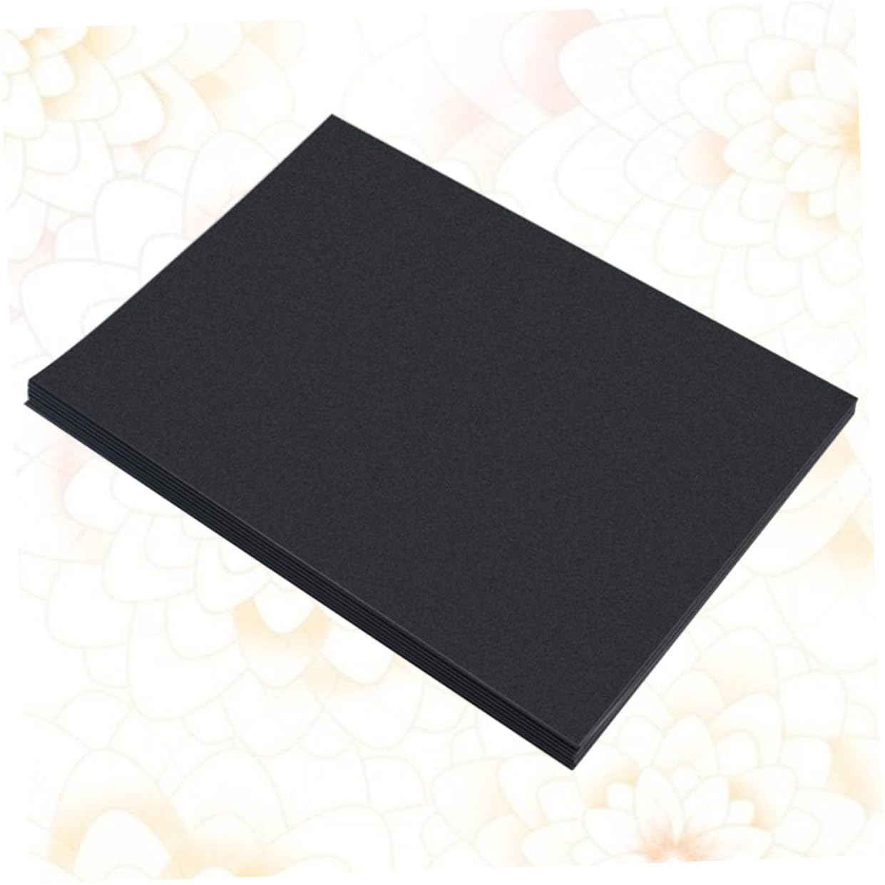 A4 Schwarzes Kartonpapier für Kinderkunst und Visitenkarten 100 Stück