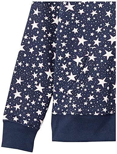 Image of Amazon Essentials Girls and Toddlers' Fleece Zip-Up Hooded Sweatshirt with Lined Hood and Rib Knit Detail