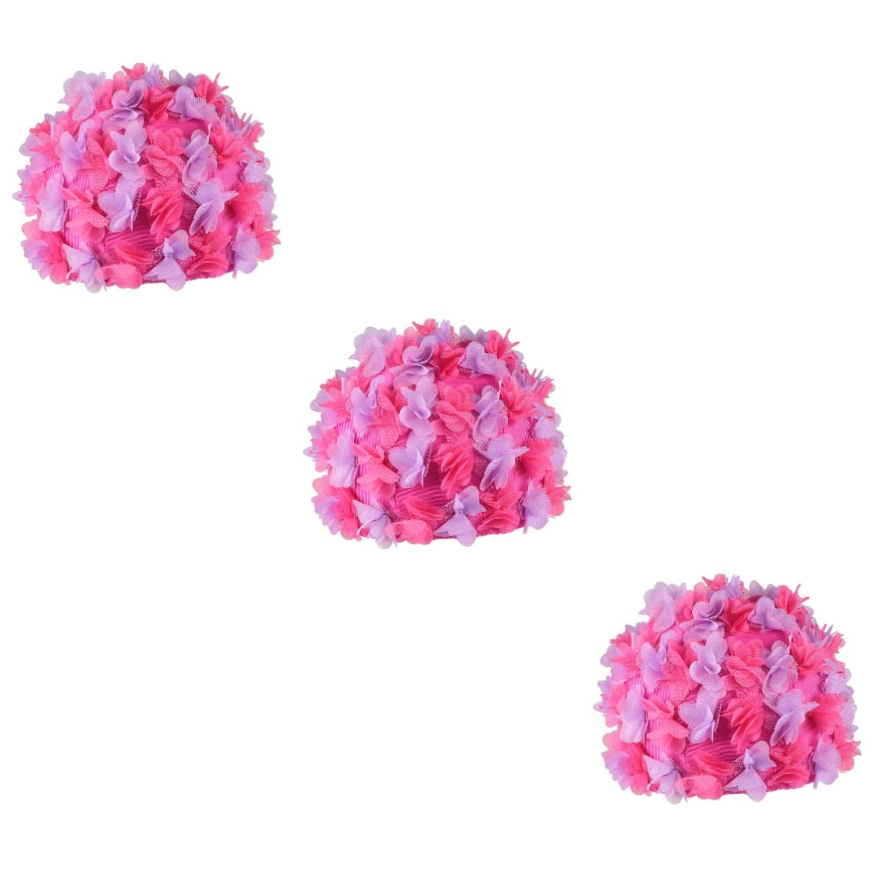 2 Uds Gorros De Natación para Gorro De Baño De Flores Accesorios para Gorro De Natación para Mujeres Gorro De Natación para Niñas Gorro De Natación De Silicona Accesorios para