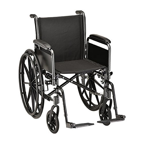 Nova Medical 16" Wheelchair With Detachable Full Arms And Swingaway Footrest - 5161S #TOP22