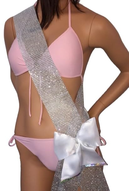 Bachelorette sash, Bride To Be sash and personalized bow