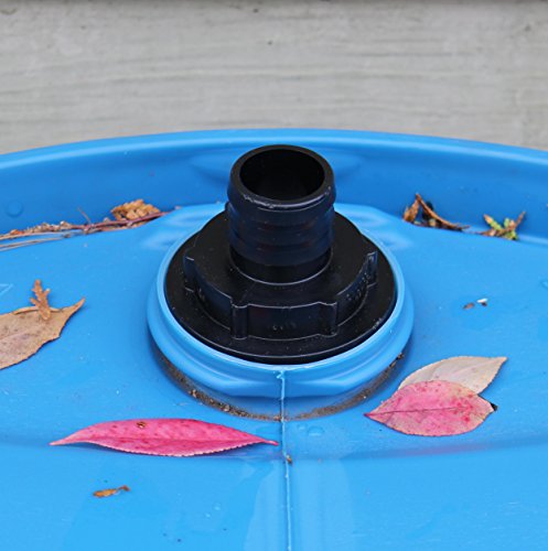 Rainpal Rbio125F Rain Barrel Inlet Outlet Diy Kit (Hdpe Fine 2” Bung To 1-1/4” Barbed Fitting And Brass Ball Valve Spigot W/Bulkhead Fitting) #TOP1