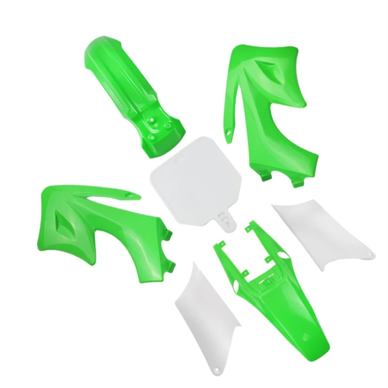 Zestaw owiewki do motocykla Błotnik Plastikowa osłona Apollo Orion Pit Dirt Bike Akcesoria motocrossowe Plastikowe owiewki motocyklowe(Green)