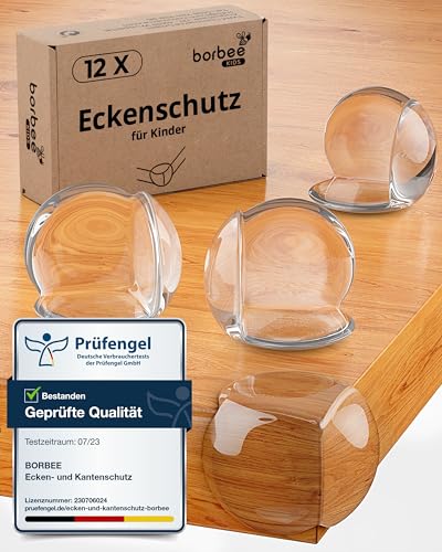 borbee - 12er Set Kantenschutz Baby & Eckenschutz zur Kindersicherung -...